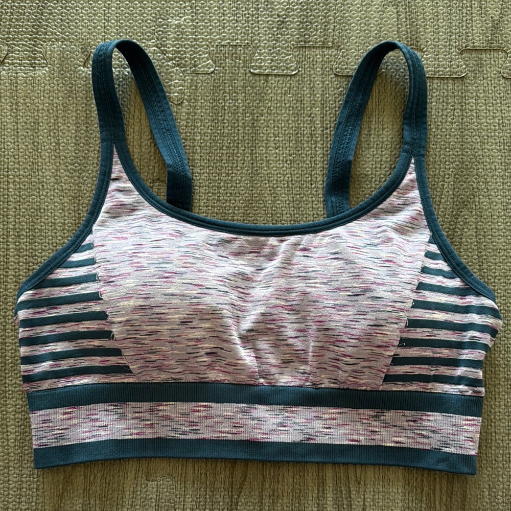Champion Blue & Purple Sports Bra - Women’s Size L - Picture 2 of 9